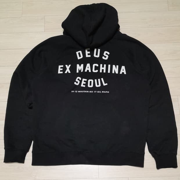 💥데우스 엑스마키나 서울 후드 블랙 (XL) 
