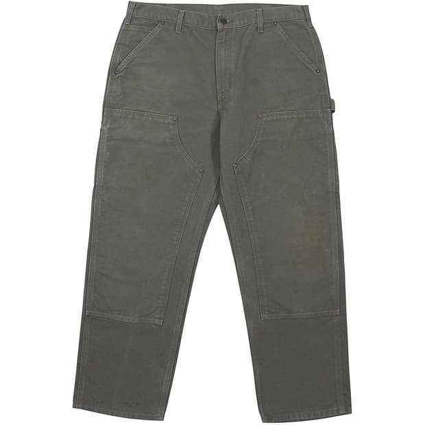 2015 칼하트 B136 모스 그린 더블니 카펜터 팬츠