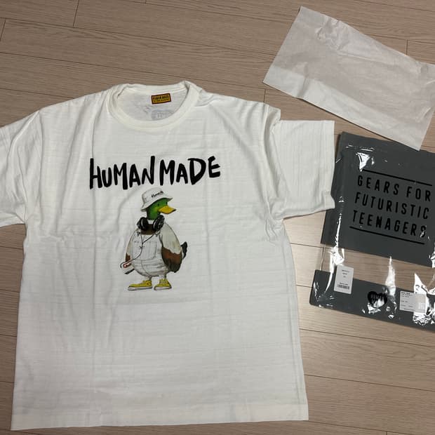 휴먼메이드 그래픽 반팔티 xxl 새상품
