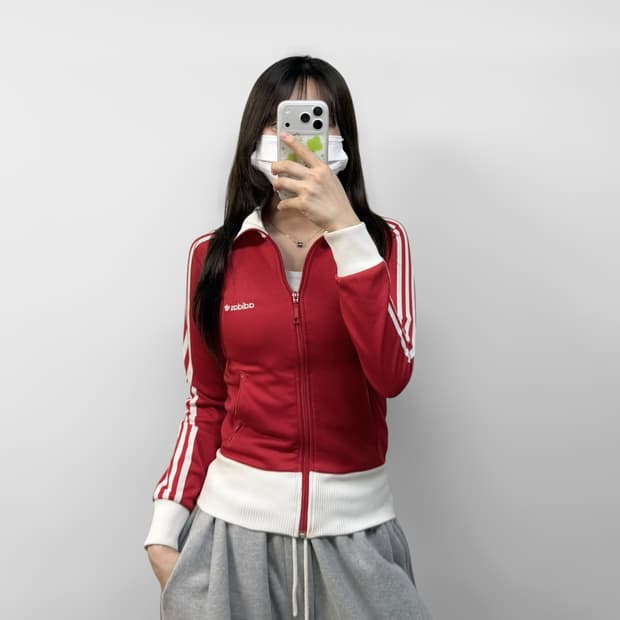 아디다스 베켄바우어 트랙탑 져지 레드 화이트