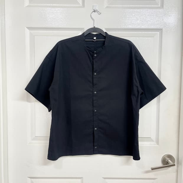 snap button shirt blouse (woman M-L)
