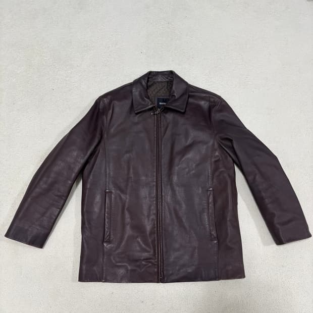 95 바쏘 옴므 남성 블랙 천연 양가죽 자켓 1210-2