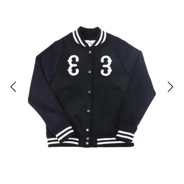 사파리스팟 ARROWS VARSITY JACKET (BLACK/NAVY)