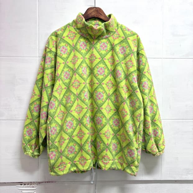 90's DESCENTE 데상트 패턴 플리스 후리스 긴팔