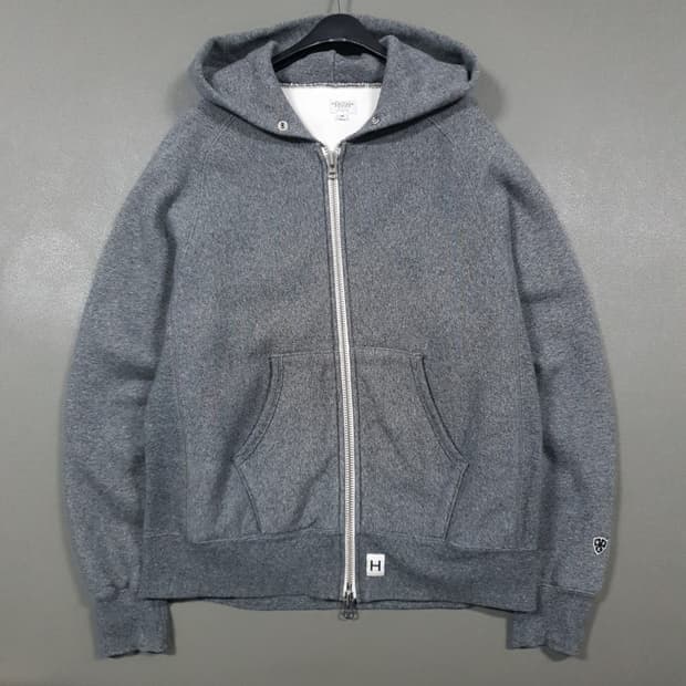 M (95) 헤리티지플로스 초판 후드집업 자켓 그레이