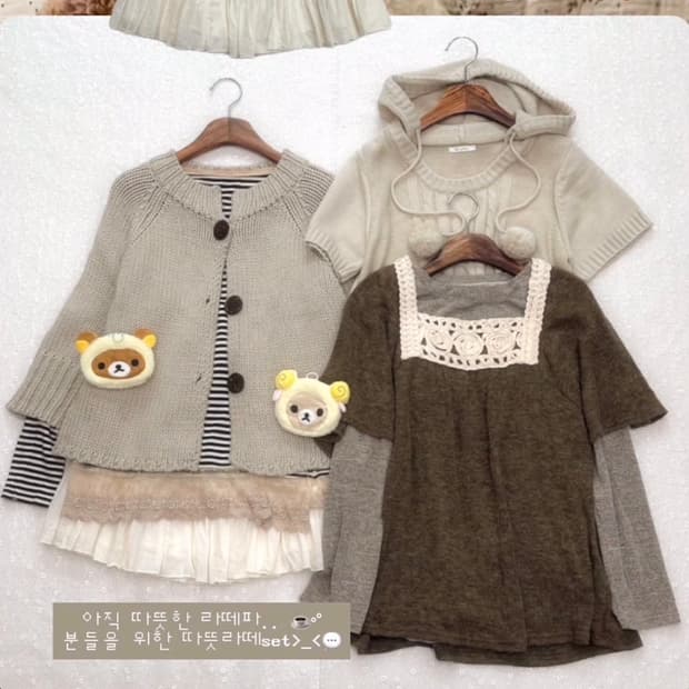 카라하나 빈티지 모리걸 대대장 숏스커트 입질연