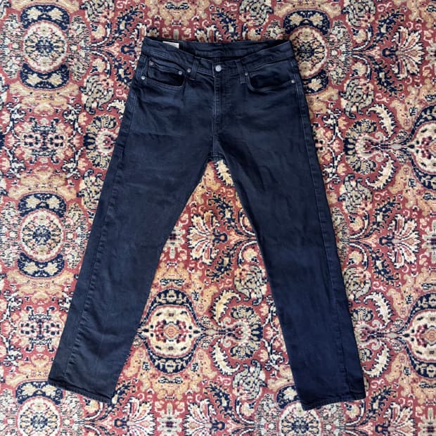 빈티지 리바이스 502 블랙 진 데님 31 (671)