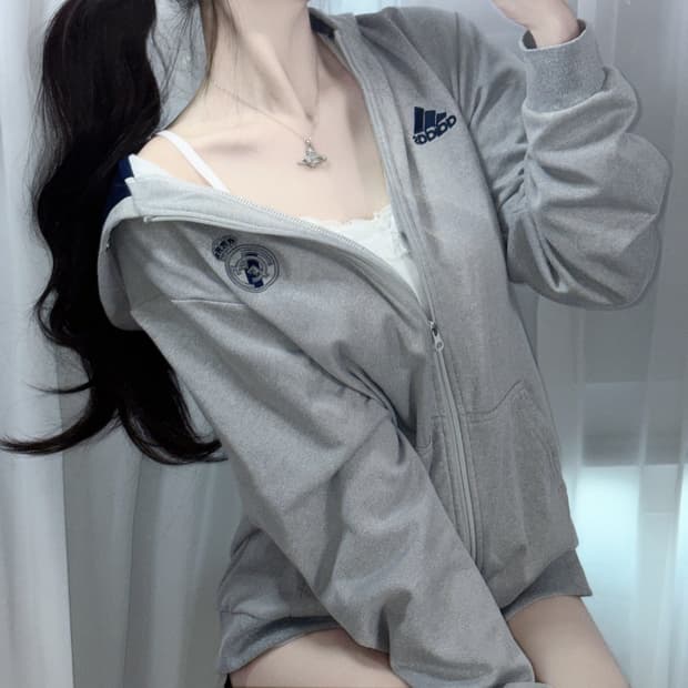 🐰아디다스 레알 마드리드 그레이 유일 매물 후드집업🪽