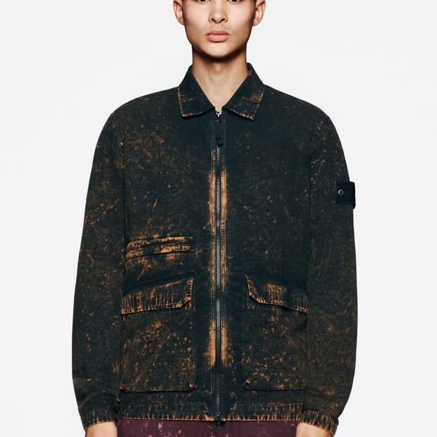 스톤아일랜드 Off-Dye Ovd Treatment overshirt