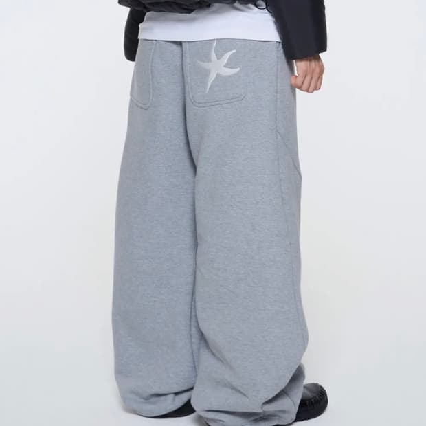 더콜디 스웻팬츠 그레이 L 기모X