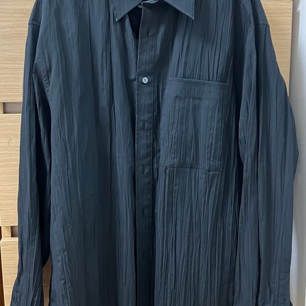 유스(youth) 주름셔츠 블랙 