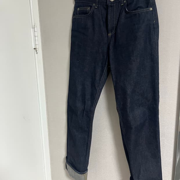 자라 생지 데님 팬츠 청바지 eu34 스트레이트핏