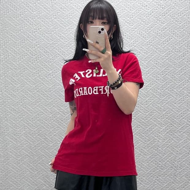 홀리스터 올드스쿨 레트로 Y2K 아치로고 반팔티 M C10977