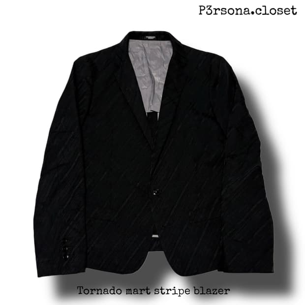 Tornado mart stripe blazer