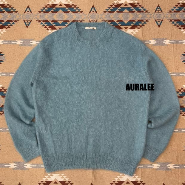 [4][XL] 오라리 슈퍼 키드 모헤어 니트 민트 