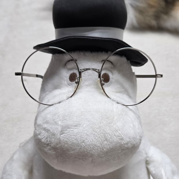 빈티지 실버 라운드 프레임 안경테