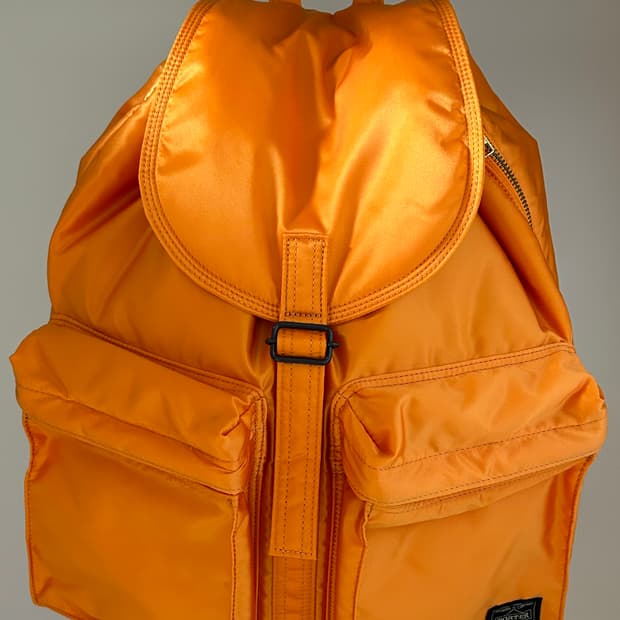 요시다포터 탱커 80주년 한정판 럭색 백팩 오렌지 주황