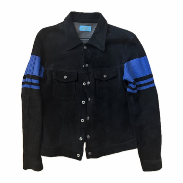 언더커버 97-98aw 리프 스웨이드 레더 리버시블 자켓