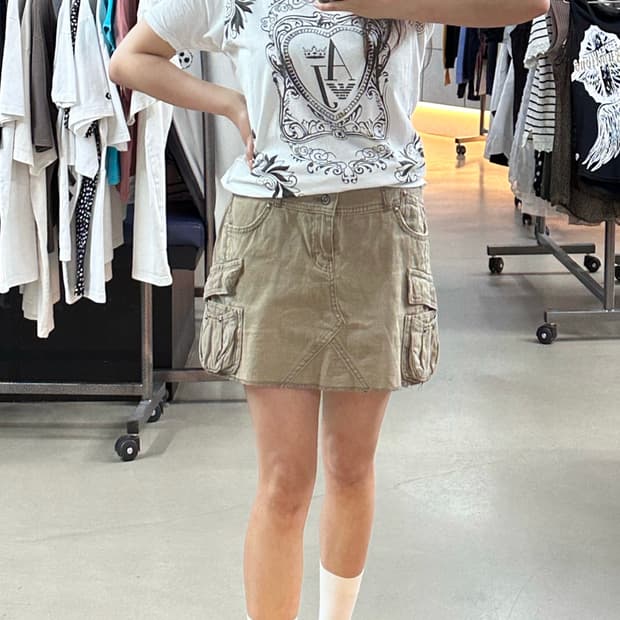 Armani Jeans그래픽반팔//카고치마