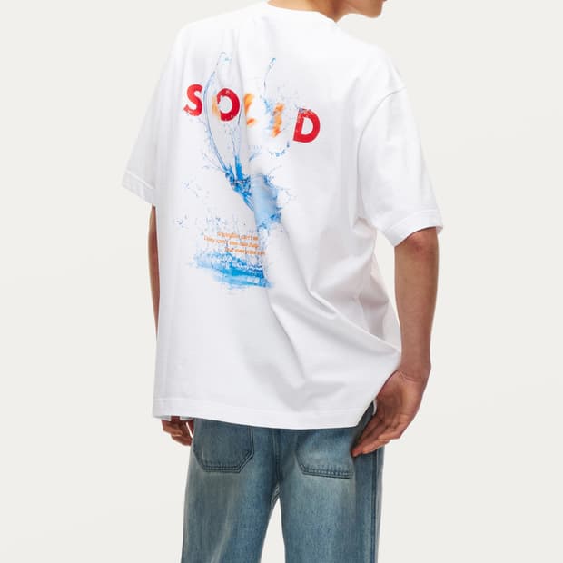 솔리드옴므 워터 버터플라이 반팔