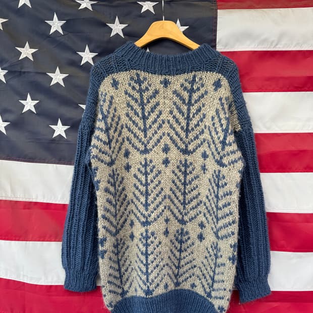 헤비 울 패턴니트 B168