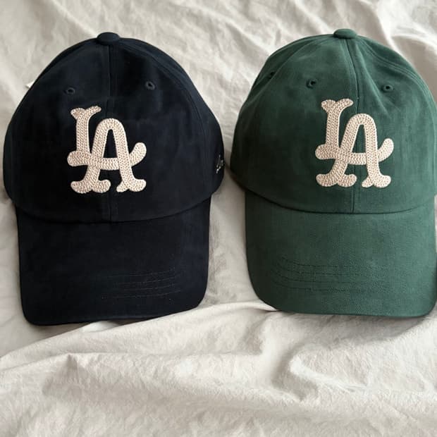 린에비뉴 / 체인스티치 LA로고 딥네이비, 포레스트 그린 / free