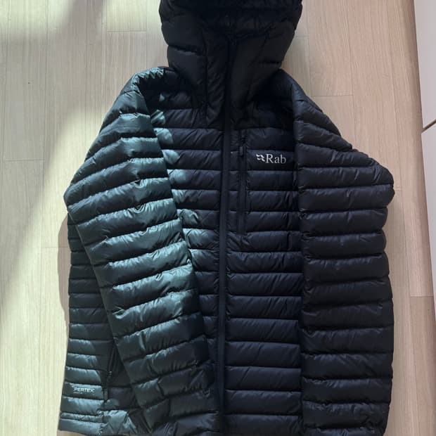 랩 마이크로라이트 알파인 자켓 블랙 L