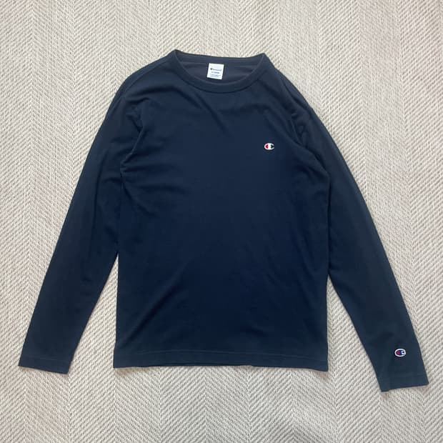 챔피온 네이비 긴팔 롱슬리브 
