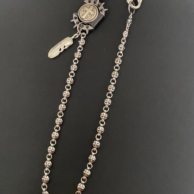 빈티지 크로스 팬츠 체인