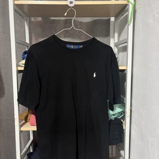 (급처)폴로 랄프로렌 블랙 반팔티 M