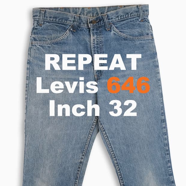 리바이스 646 오렌지탭 연청 70s USA 32인치 OR6463306