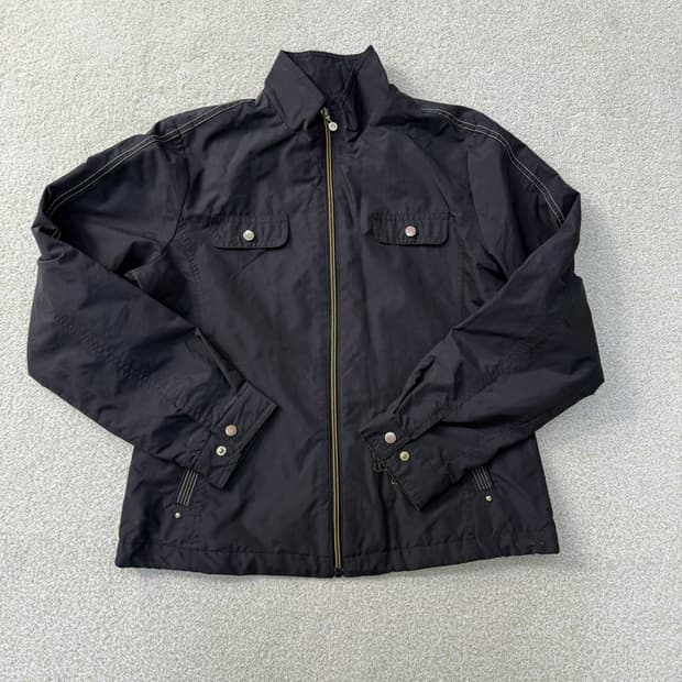 [95] 휠라 여성 블랙 투포켓 자켓 0102T1