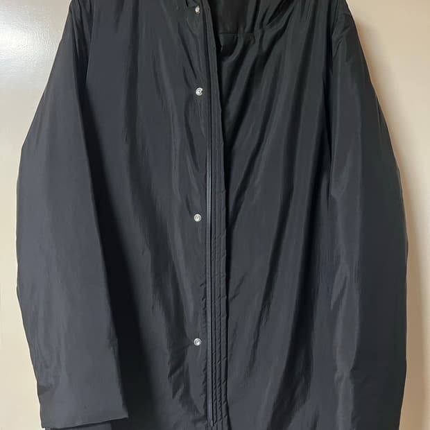 COS 코스 워터프루프 다운 코트 블랙 L