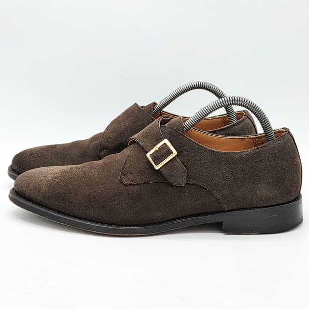 헤리티지 리갈 스웨이드 싱글 몽크스트랩 슈즈 브라운 (275)