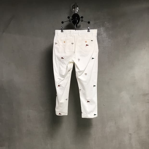 폴로 랄프로렌 멀티 자수 화이트 치노 팬츠 6(W)