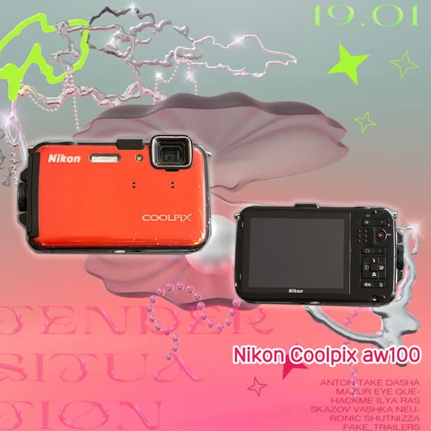풀셋!) Nikon Coolpix aw100 니콘 쿨픽스 오렌지aw100