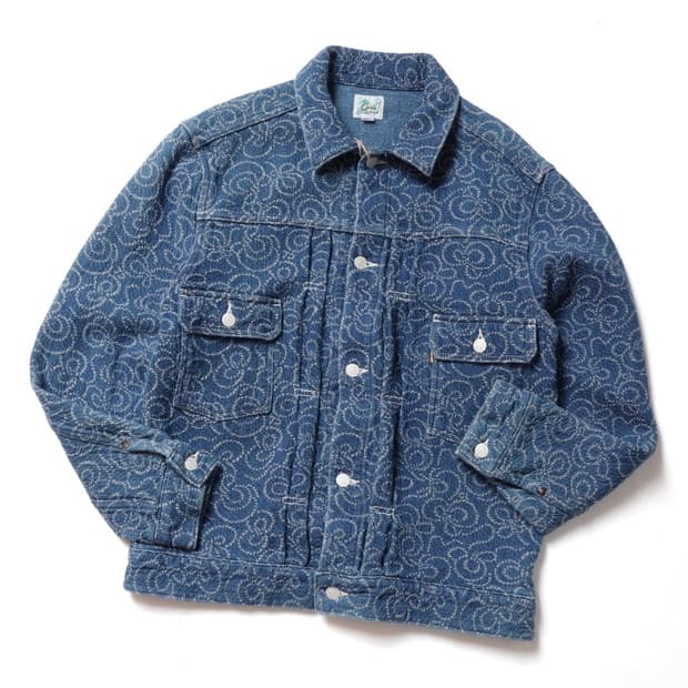 칼리 Calee Jacquard Type Two Denim Jacket 