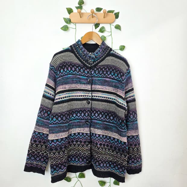 에스닉 패턴 가디건