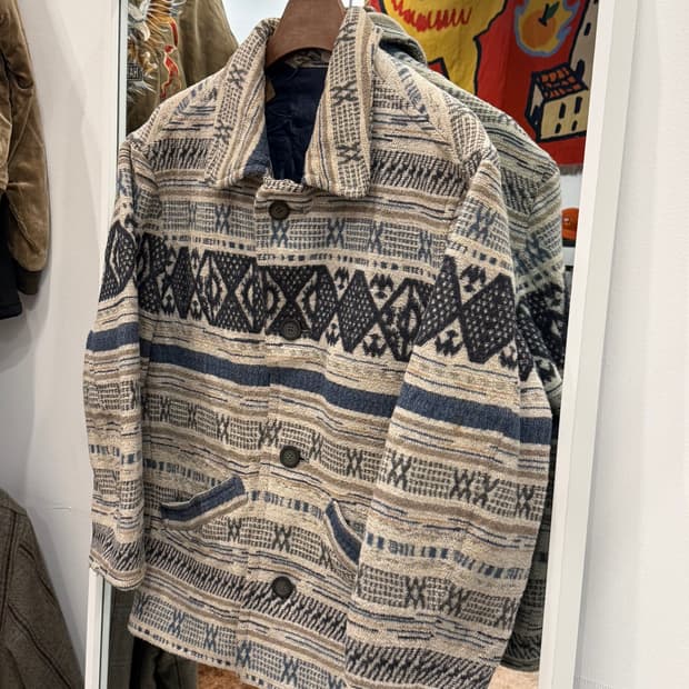 00s Vtg 빈티지 에스닉 울 자켓