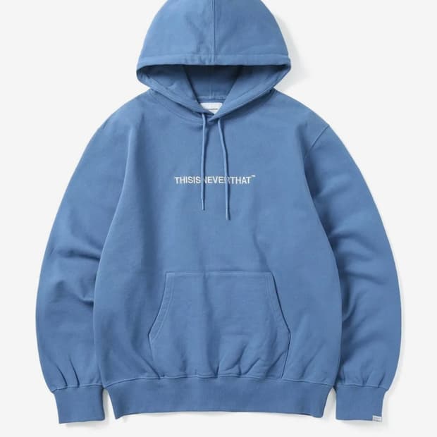 디스이즈네버댓 CPT-Logo Hoodie Light Blue
