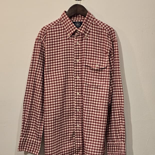 J.PRESS Red Gingham Check  Shirt