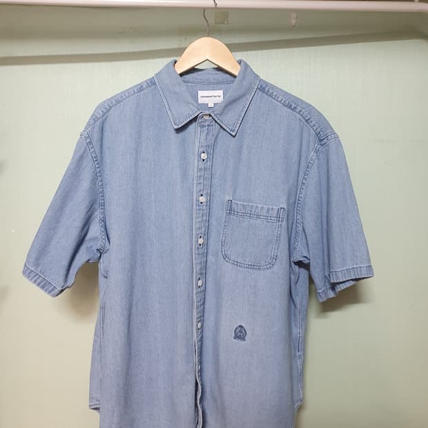 에스피오나지 데님 반팔 셔츠 L