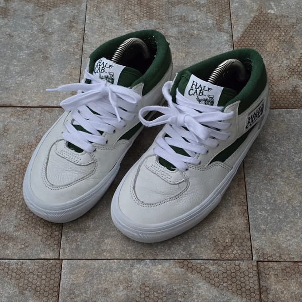 (225)반스 하프캡 화이트 그린