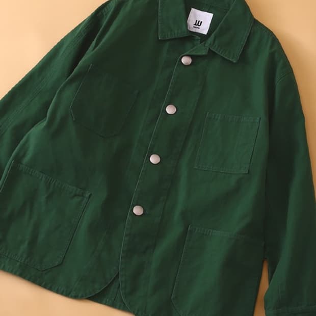 일본 JOINT WORKS 그린 워크 자켓 커버올 L
