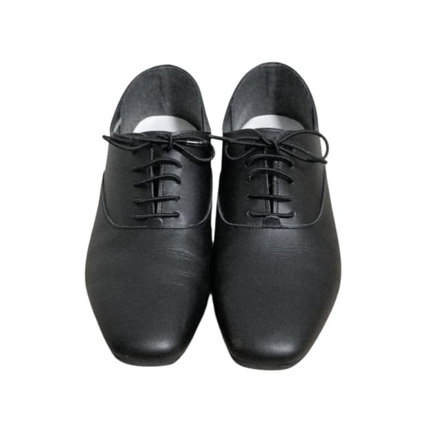 ing 재패니즈 브랜드 소가죽 레이스업 슈즈 플랫 꼼데 스타일