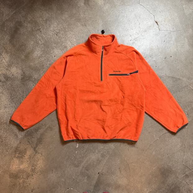 빈티지 후리스 반 집업