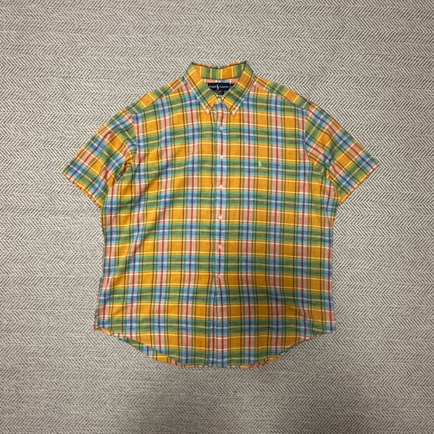 POLO RALPH LAUREN madras half shirt