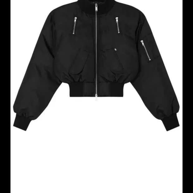 페일제이드 크롭 봄버 자켓 블랙