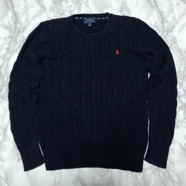 폴로 랄프로렌 꽈배기 니트 여성추천 깔끔