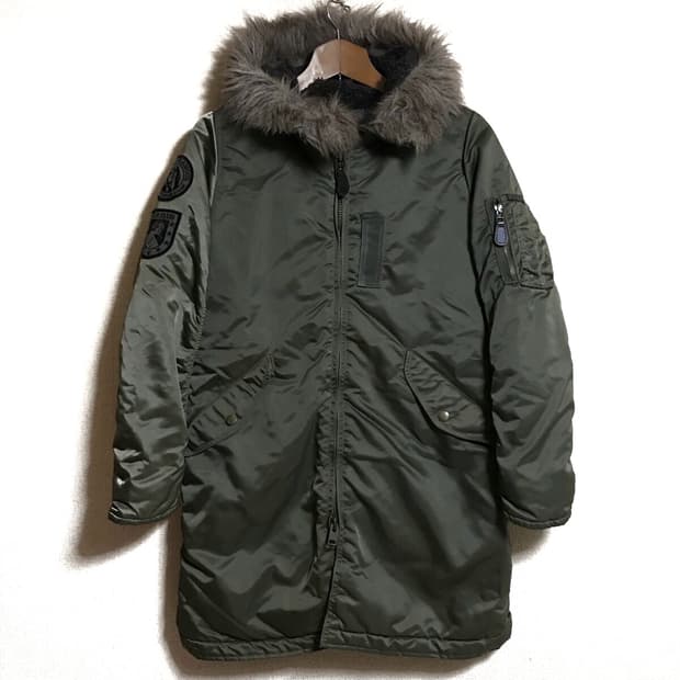 히스테릭 글래머 레이디스 밀리터리 다운코트 n3b y2k